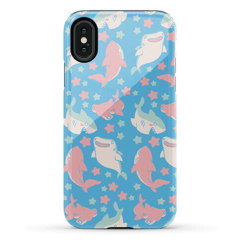 Happy Shark Pattern Phone Case